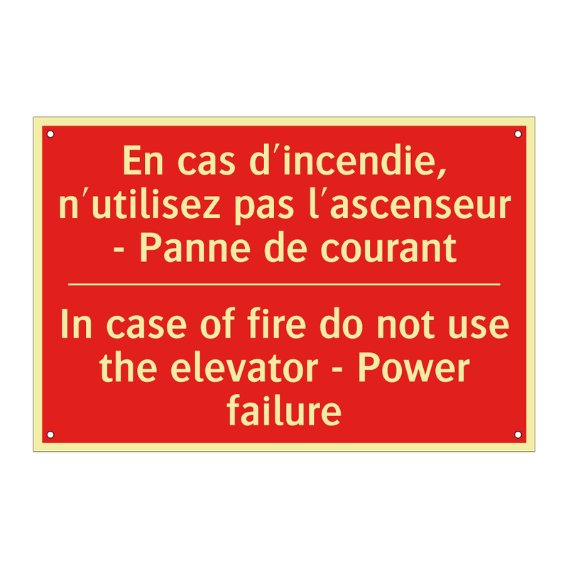 En cas d'incendie, n'utilisez /.../ - In case of fire do not use the /.../