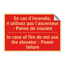 En cas d'incendie, n'utilisez /.../ - In case of fire do not use the /.../