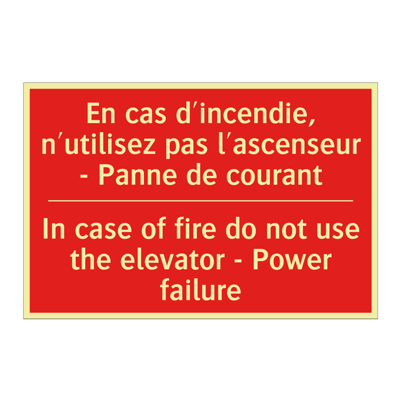 En cas d'incendie, n'utilisez /.../ - In case of fire do not use the /.../