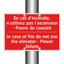 En cas d'incendie, n'utilisez /.../ - In case of fire do not use the /.../