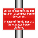 En cas d'incendie, ne pas utiliser /.../ - In case of fire do not use the /.../