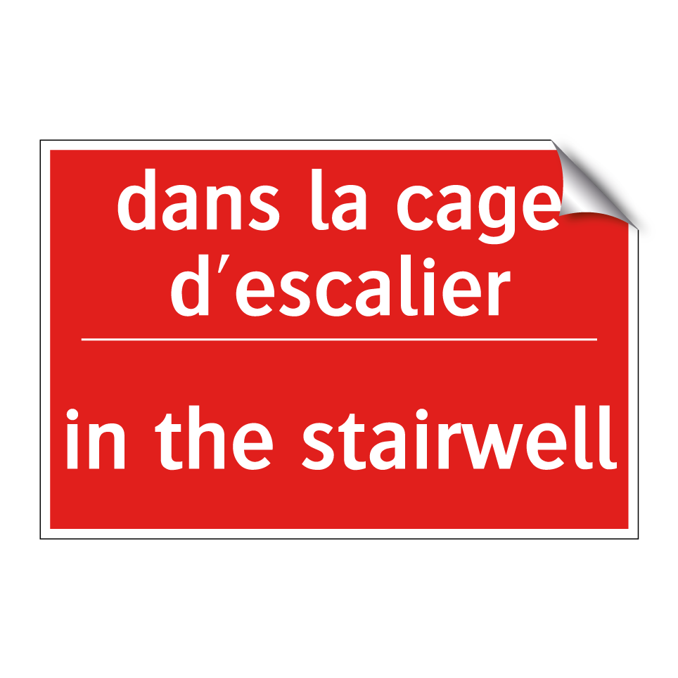 dans la cage d'escalier - in the stairwell