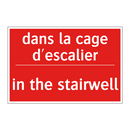 dans la cage d'escalier - in the stairwell