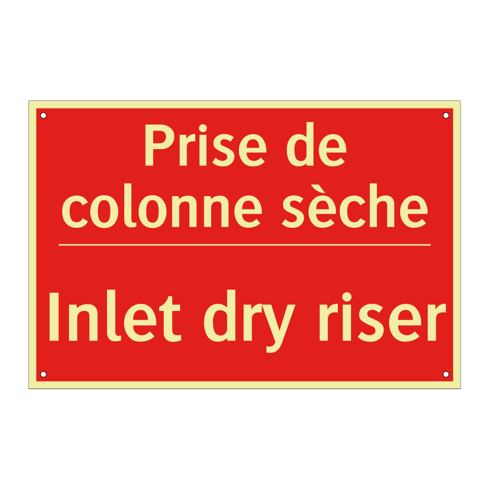 Prise de colonne sèche - Inlet dry riser