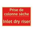 Prise de colonne sèche - Inlet dry riser