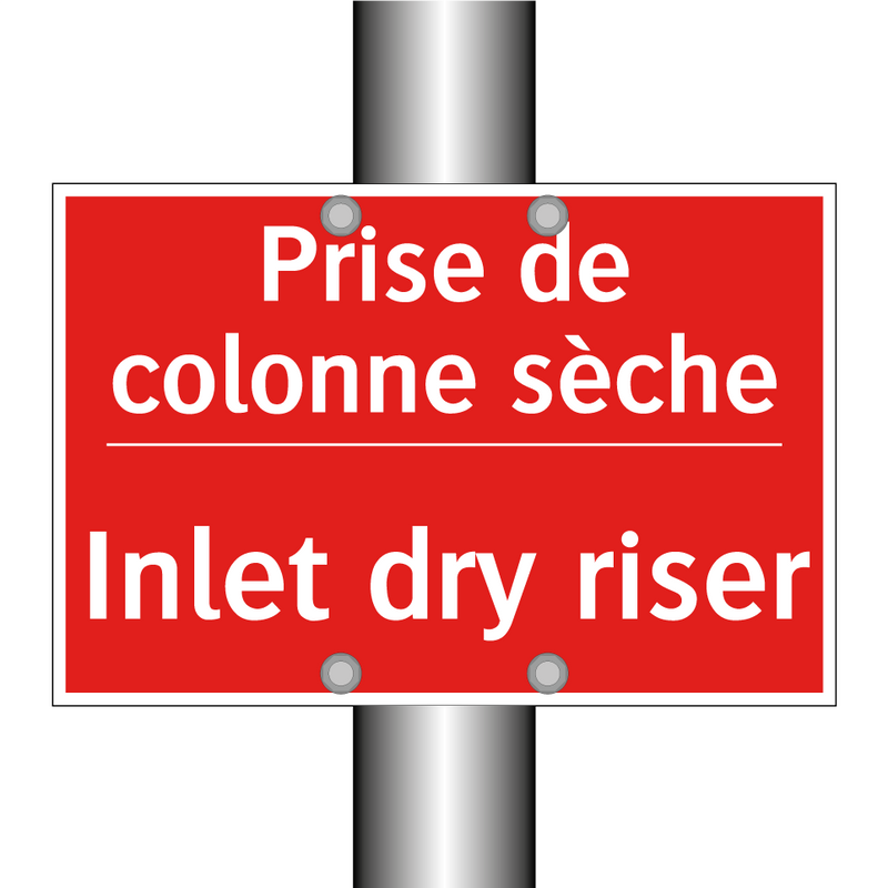 Prise de colonne sèche - Inlet dry riser