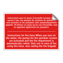 Instructions pour le tuyau d'incendie /.../ - Instructions for fire hose When /.../