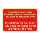 Instructions pour le tuyau d'incendie /.../ - Instructions for fire hose: Fully /.../