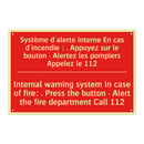 Système d'alerte interne En cas /.../ - Internal warning system In case /.../