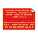 Système d'alerte interne En cas /.../ - Internal warning system In case /.../