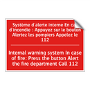 Système d'alerte interne En cas /.../ - Internal warning system In case /.../