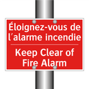 Éloignez-vous de l'alarme incendie /.../ - Keep Clear of Fire Alarm