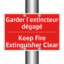 Garder l'extincteur dégagé - Keep Fire Extinguisher Clear