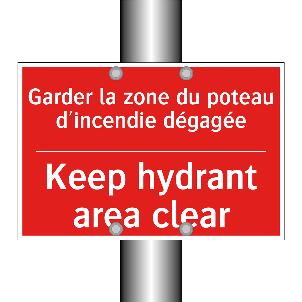 Garder la zone du poteau d'incendie /.../ - Keep hydrant area clear