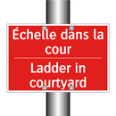 Échelle dans la cour - Ladder in courtyard