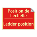 Position de l'échelle - Ladder position