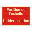 Position de l'échelle - Ladder position