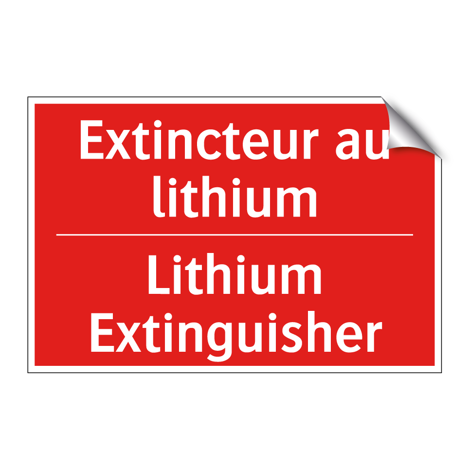 Extincteur au lithium - Lithium Extinguisher