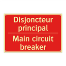 Disjoncteur principal - Main circuit breaker
