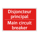 Disjoncteur principal - Main circuit breaker