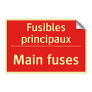 Fusibles principaux - Main fuses