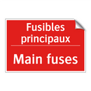 Fusibles principaux - Main fuses