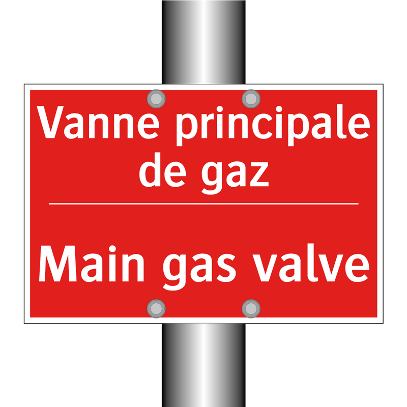Vanne principale de gaz - Main gas valve