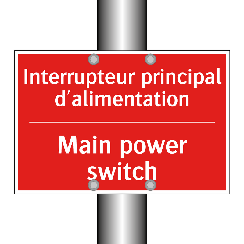 Interrupteur principal d'alimentation /.../ - Main power switch