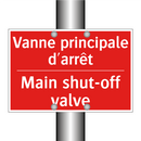 Vanne principale d'arrêt - Main shut-off valve