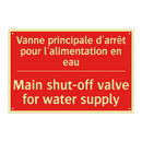 Vanne principale d'arrêt pour /.../ - Main shut-off valve for water /.../