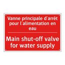 Vanne principale d'arrêt pour /.../ - Main shut-off valve for water /.../