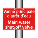 Vanne principale d'arrêt d'eau - Main water shut-off valve