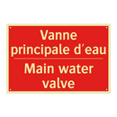 Vanne principale d'eau - Main water valve