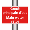 Vanne principale d'eau - Main water valve