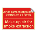Air de compensation pour l'extraction /.../ - Make-up air for smoke extraction /.../