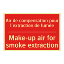 Air de compensation pour l'extraction /.../ - Make-up air for smoke extraction /.../