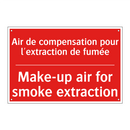 Air de compensation pour l'extraction /.../ - Make-up air for smoke extraction /.../