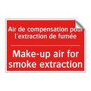 Air de compensation pour l'extraction /.../ - Make-up air for smoke extraction /.../