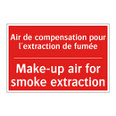 Air de compensation pour l'extraction /.../ - Make-up air for smoke extraction /.../