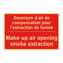 Ouverture d'air de compensation /.../ - Make-up air opening smoke extraction /.../