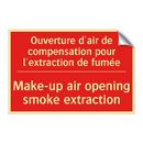 Ouverture d'air de compensation /.../ - Make-up air opening smoke extraction /.../