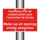 Ouverture d'air de compensation /.../ - Make-up air opening smoke extraction /.../