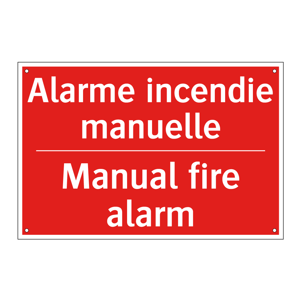 Alarme incendie manuelle - Manual fire alarm