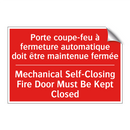 Porte coupe-feu à fermeture automatique /.../ - Mechanical Self-Closing Fire Door /.../