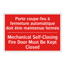 Porte coupe-feu à fermeture automatique /.../ - Mechanical Self-Closing Fire Door /.../