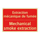 Extraction mécanique de fumée - Mechanical smoke extraction