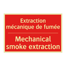 Extraction mécanique de fumée - Mechanical smoke extraction
