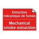 Extraction mécanique de fumée - Mechanical smoke extraction