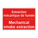 Extraction mécanique de fumée - Mechanical smoke extraction