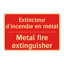 Extincteur d'incendie en métal - Metal fire extinguisher